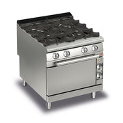 BARON 4 Burner Gas Cook Top With Gas Oven - Hospitality Connect
