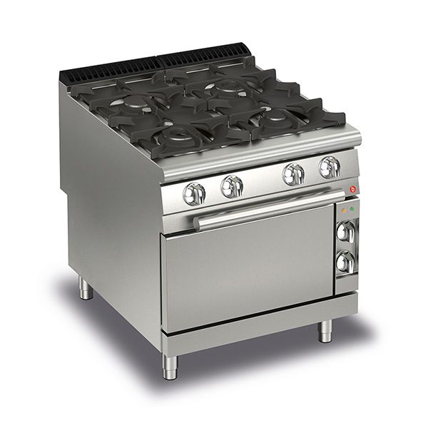 BARON 4 Burner Gas Cook Top With Gas Oven - Hospitality Connect