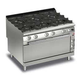 BARON 6 Burner Gas Cook Top With Full Length Gas Oven - Hospitality Connect