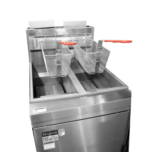 Gasmax Superfast Natural Gas Tube Twin Vat Fryer RC400TE. - Hospitality Connect