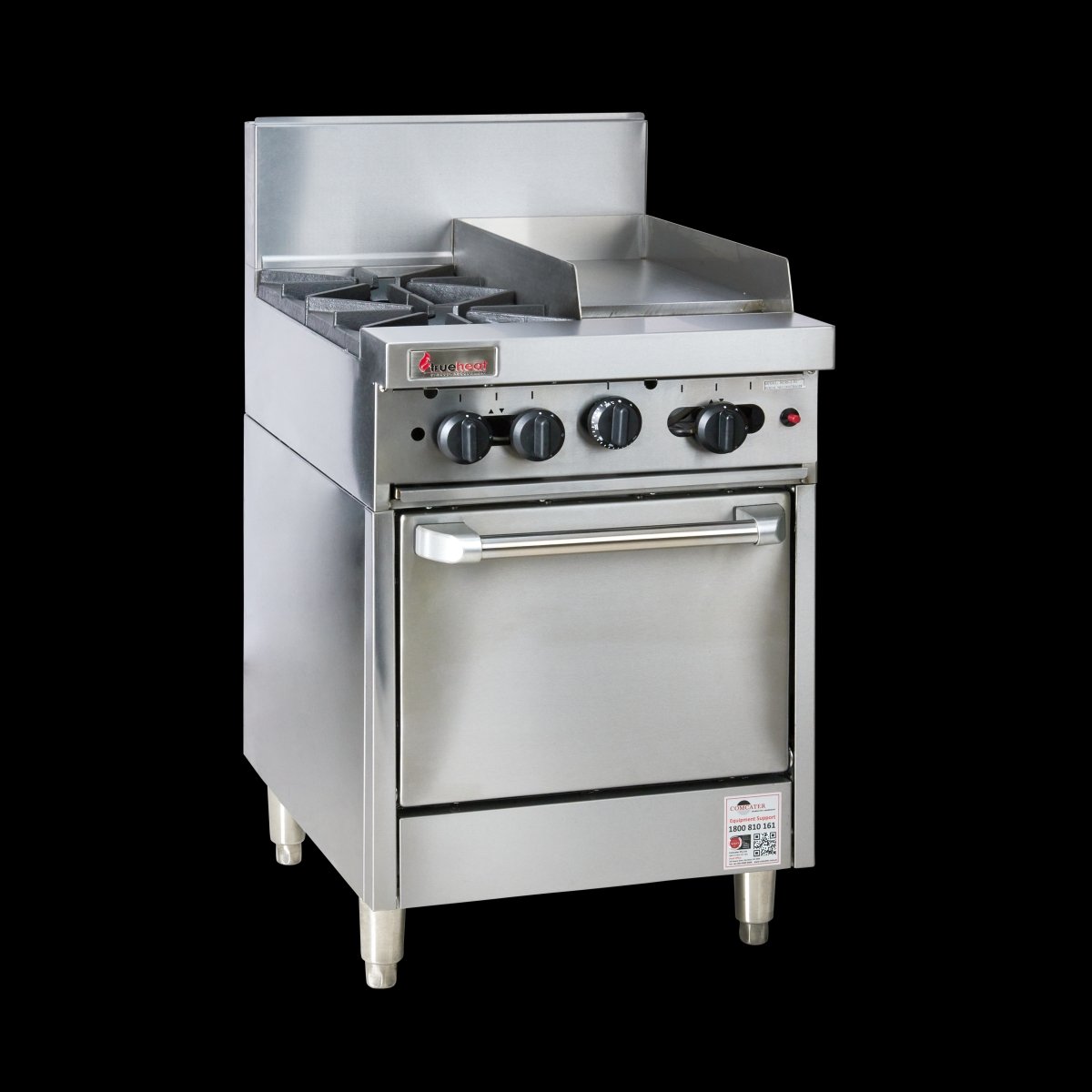 Trueheat RC Series 600mm Range W 2 Burners And 300mm Griddle Plate RCR6-2-3G - Hospitality Connect