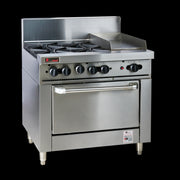 Trueheat RC Series 900mm Range W 4 Burners And 300mm Griddle Plate RCR9-4-3G - Hospitality Connect