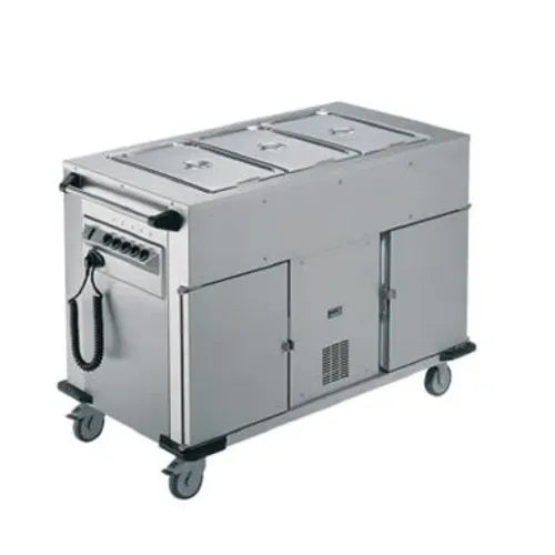 Rieber NORM-III-1-1K - Bain Marie Top 1 x Heated Cabinet 1 x Refrigerated Cabinet Mobile Food Transport Trolley - Hospitality Connect