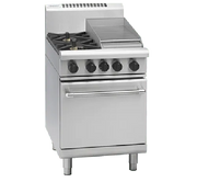 Waldorf 800 Series RNL8413G - 600mm Gas Range Static Oven Low Back Version - Hospitality Connect