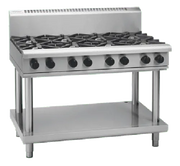 Waldorf 800 Series RNL8809G-LS - 1200mm Gas Cooktop Low Back Version – Leg Stand - Hospitality Connect