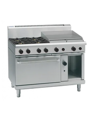 Waldorf 800 Series RN8816G - 1200mm Gas Range Static Oven - Hospitality Connect