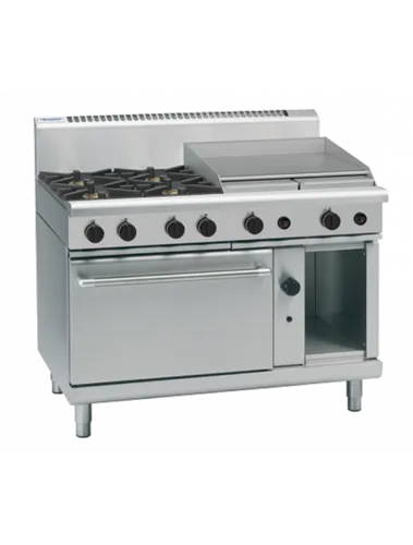 Waldorf 800 Series RN8816G - 1200mm Gas Range Static Oven - Hospitality Connect