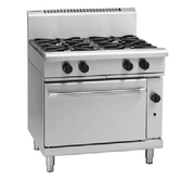 Waldorf 800 Series RNL8910GEC - 900mm Gas Range Electric Convection Oven Low Back Version - Hospitality Connect