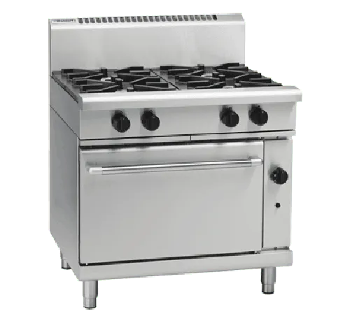 Waldorf 800 Series RNL8910GEC - 900mm Gas Range Electric Convection Oven Low Back Version - Hospitality Connect