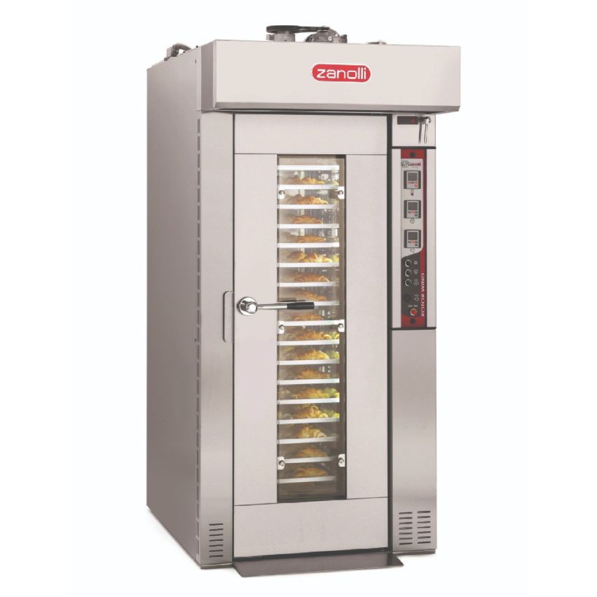 Zanolli Rotor Wind 3E Single Rack Rotating Convection Oven - 18 Tray Roll-in Trolley 5RW0300