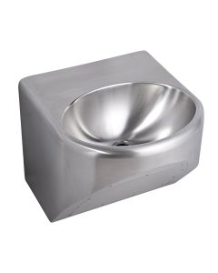 3Monkeez Round Disabled Compliant Wall Mounted Stainless Steel Hand Basin HBD-R
