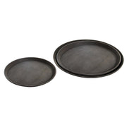 KH TRAY RUBBER NON SLIP ROUND 400mm BLACK