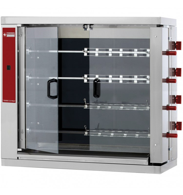 Diamond RVE/4C-CM Chicken Rotisserie 4 Spits (24 Chickens) - Hospitality Connect