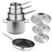 Vogue St/St Saucepan Stewpan & Frypan Set