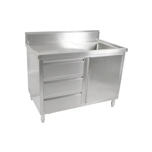 Modular Cabinet with Right Sink SC-6-1200R-H. - Hospitality Connect