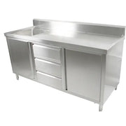 Modular Cabinet with Left Sink SC-6-1800L-H. - Hospitality Connect