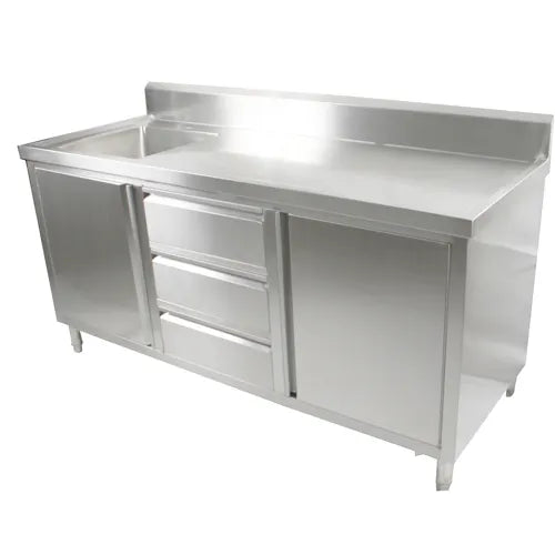 Modular Cabinet with Left Sink SC-6-2100L-H. - Hospitality Connect
