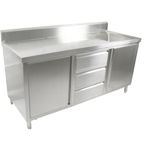 Modular Cabinet with Right Sink SC-6-1800R-H. - Hospitality Connect