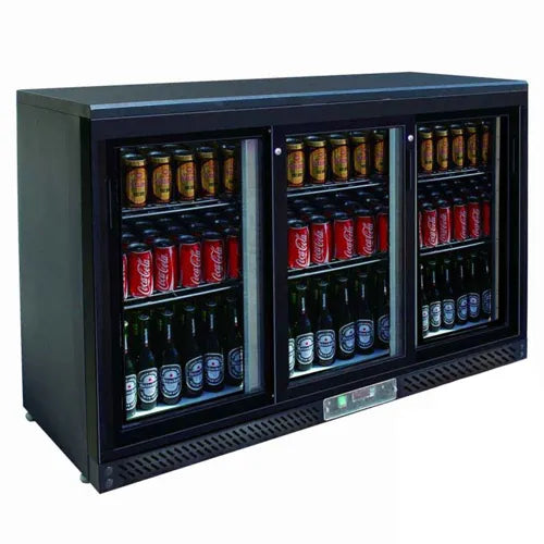 Thermaster Three sliding door bar cooler - SC316SD. - Hospitality Connect