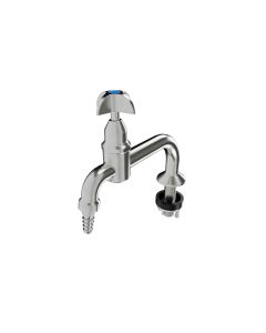 3Monkeez Guardian-S/S Type 26 laboratory tap with tube nozzle, fixed spout, V/R handle, 1/2" BSP inlet, stainless steel construction