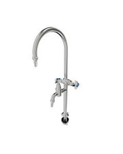 3Monkeez Guardian-S/S Type 8 laboratory tap with tube nozzle, fixed spout, V/R handle, 1/2" BSP inlet, stainless steel finish.