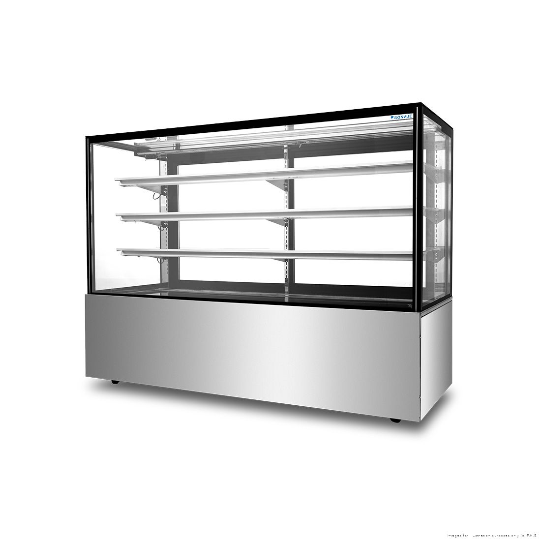 Bonvue 3+1 Tier Squared Temper Glass Cake Display SF860V