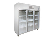 Thermaster  1500L Full-Width three Glass Door Upright Display Fridge,No Centre Mullion - SFWCG1500