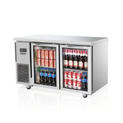 Skipio Under Bench Fridge 1500mm Glass Doors SGR15-2. - Hospitality Connect