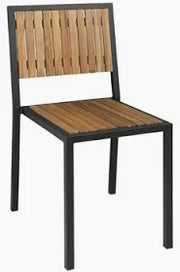 Boloro Santorini Wood Effect Outdoor Chairs (Set 4) - Hospitality Connect