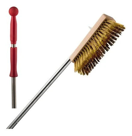 Piazza Oven Brass Brush Rotable 20x6x7cm - 133cm Stainless Steel