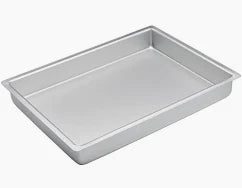 BAKEMASTER Silver Anodised Lamington Pan 30.5 x 23 x 5cm
