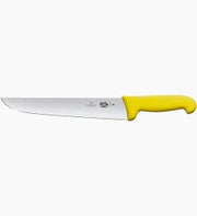 Victorinox Butchers Knife,23cm,Straight Back Blade,Fibrox - Yellow - Hospitality Connect