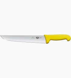 Victorinox Butchers Knife,23cm,Straight Back Blade,Fibrox - Yellow - Hospitality Connect