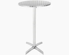 Bolero Flip Top Poseur Table St/St - 600mm dia - Hospitality Connect