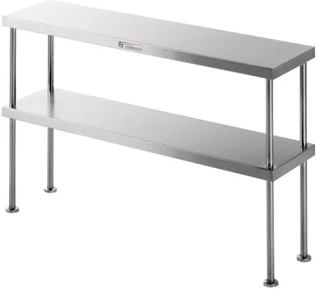 Simply Stainless Double Bench Over Shelf 2 Tier - 2100mm Wide - Hospitality Connect