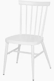 Bolero Windsor Aluminium Chairs White (Set 4)