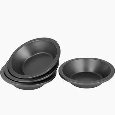 BAKEMASTER Mini Non Stick Set of 4 Round Pie Dish 12.5 x 3cm - Hospitality Connect