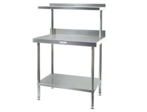 Simply Stainless Salamander Bench 600 Series - 900mm Wide Worktop with 400mm deep Salamander Shelf - Hospitality Connect