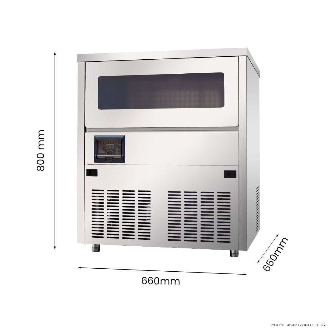 Blizzard Under Bench Ice Cube Maker 80kg SN-81B, image 2