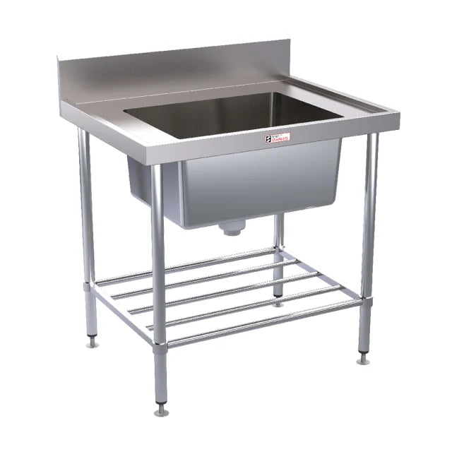 Simply Stainless Single Sink Bench with Splashback 700 Series SS05.7.0900.PW - Hospitality Connect