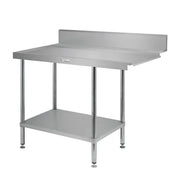 Simply Stainless Dishwasher Outlet Bench 700 Series - 1800mm Wide - Left Hand Outlet 3 x baskets wide - Hospitality Connect