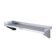 Simply Stainless Wall Shelf 2400mm Wide - Hospitality Connect