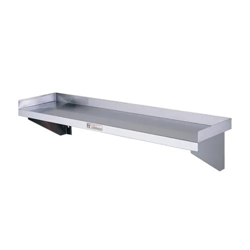 Simply Stainless Wall Shelf 2400mm Wide - Hospitality Connect
