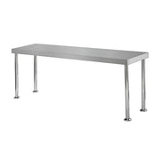 Simply Stainless Double Sink Dishwasher Inlet Bench 700 Series - 1650mm Wide - Left Hand Inlet 3 x baskets wide - Hospitality Connect