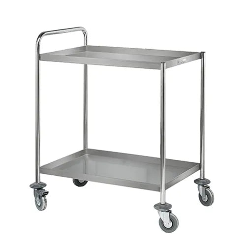 Simply Stainless Two Tier Trolley2 Tier Trolley Weight capacity - 80kg - Hospitality Connect