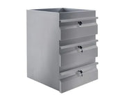 Simply Stainless 3 x Stainless Steel Drawers 125mm deep, supplied with locks - Hospitality Connect