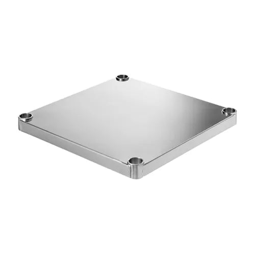 Simply Stainless 700 Series - Solid Corner Shelf To suit 900 long bench - Hospitality Connect