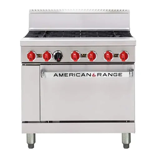 American Range 36" Oven Ranges 6 Burner AAR.6B. - Hospitality Connect