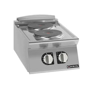 Giorik 700 Series Round Electric Boiling Top 2 x Round Hot Plates Countertop CE72TTT. - Hospitality Connect