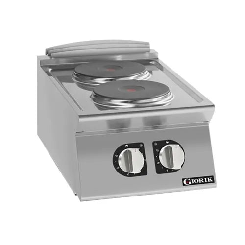 Giorik 700 Series Round Electric Boiling Top 2 x Round Hot Plates Countertop CE72TTT. - Hospitality Connect